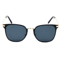 Cramilo Eyewear Sunglasses CAMBRIDGE | Pillowed Rectangle Flat Lens Horned Rim Sunglasses