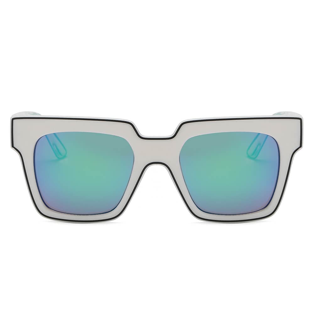 Cramilo Eyewear Sunglasses CAMDEN | Women Retro Square Oversize Sunglasses