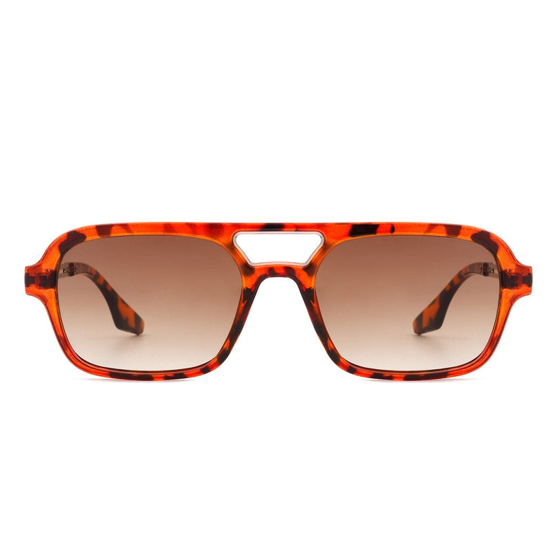 Cramilo Eyewear Sunglasses Candorae - Retro Square Brow-Bar Fashion Aviator Style Vintage Sunglasses