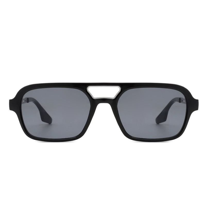 Cramilo Eyewear Sunglasses Candorae - Retro Square Brow-Bar Fashion Aviator Style Vintage Sunglasses