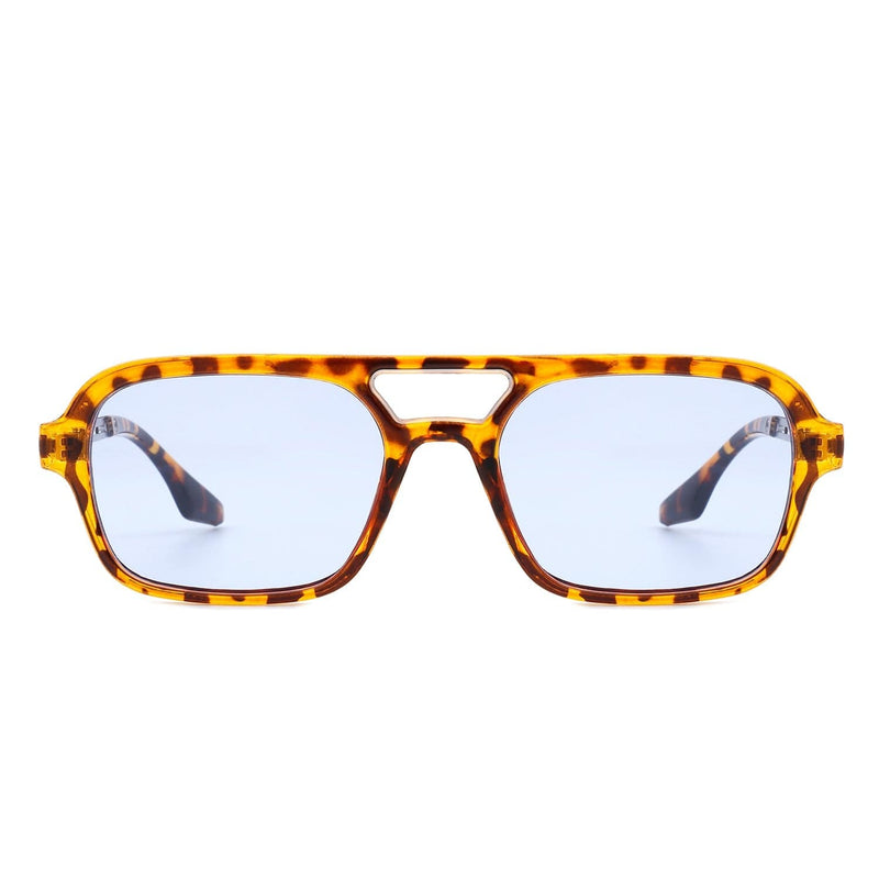 Cramilo Eyewear Sunglasses Candorae - Retro Square Brow-Bar Fashion Aviator Style Vintage Sunglasses