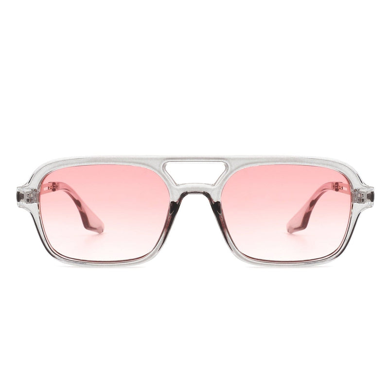 Cramilo Eyewear Sunglasses Candorae - Retro Square Brow-Bar Fashion Aviator Style Vintage Sunglasses