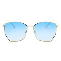 Cramilo Eyewear Sunglasses Cardiff - Women Oversize Geometric Metal Fashion Sunglasses