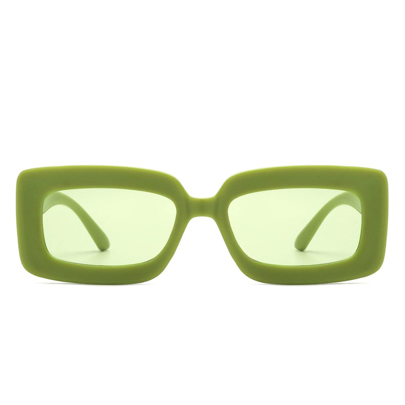 Cramilo Eyewear Sunglasses Celestra - Rectangle Flat Lens Fashion Tinted Square Sunglasses