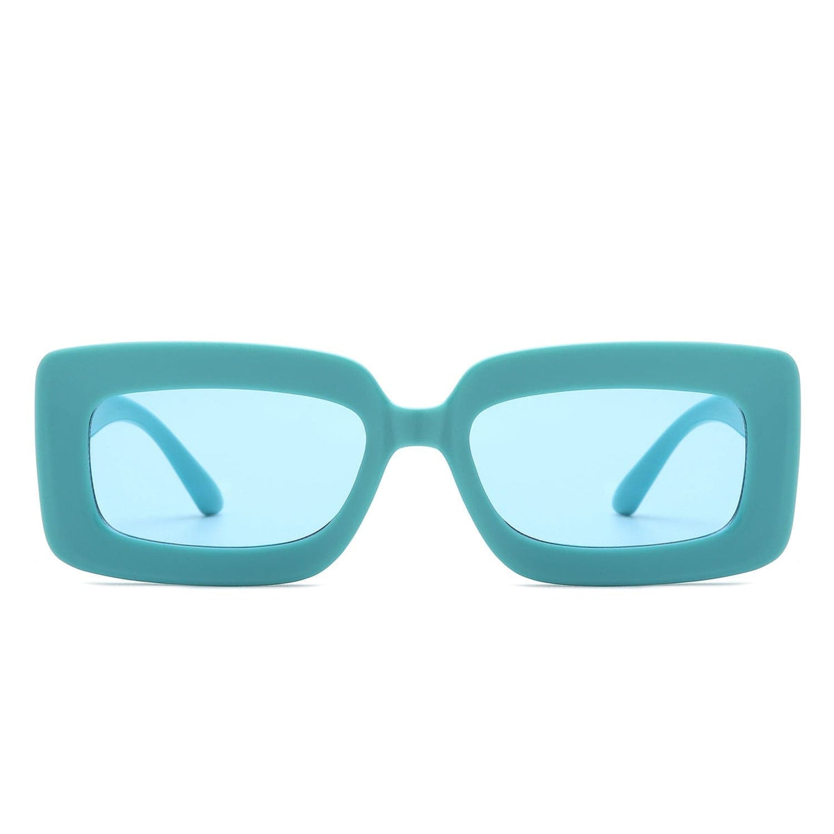 Cramilo Eyewear Sunglasses Celestra - Rectangle Flat Lens Fashion Tinted Square Sunglasses