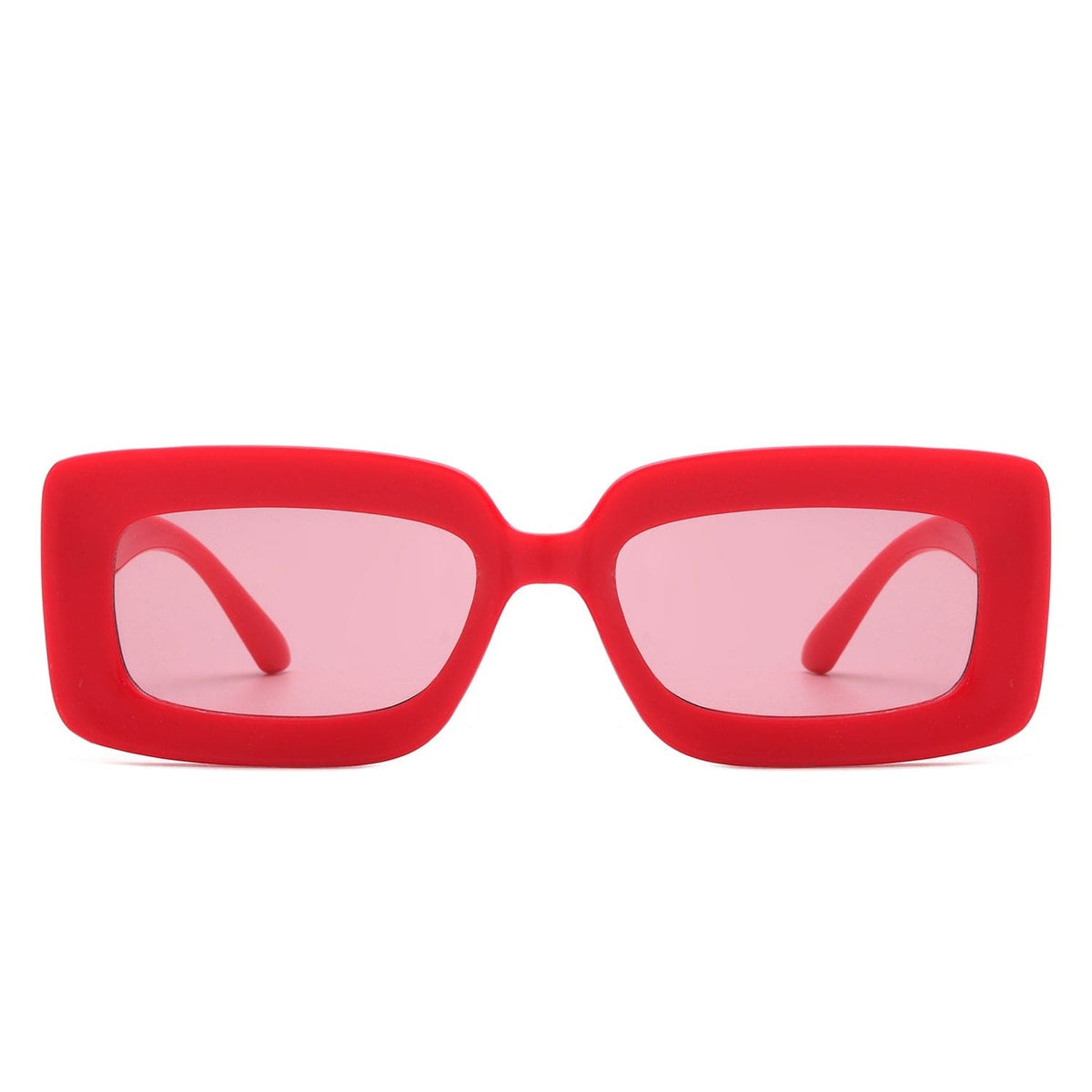 Cramilo Eyewear Sunglasses Celestra - Rectangle Flat Lens Fashion Tinted Square Sunglasses