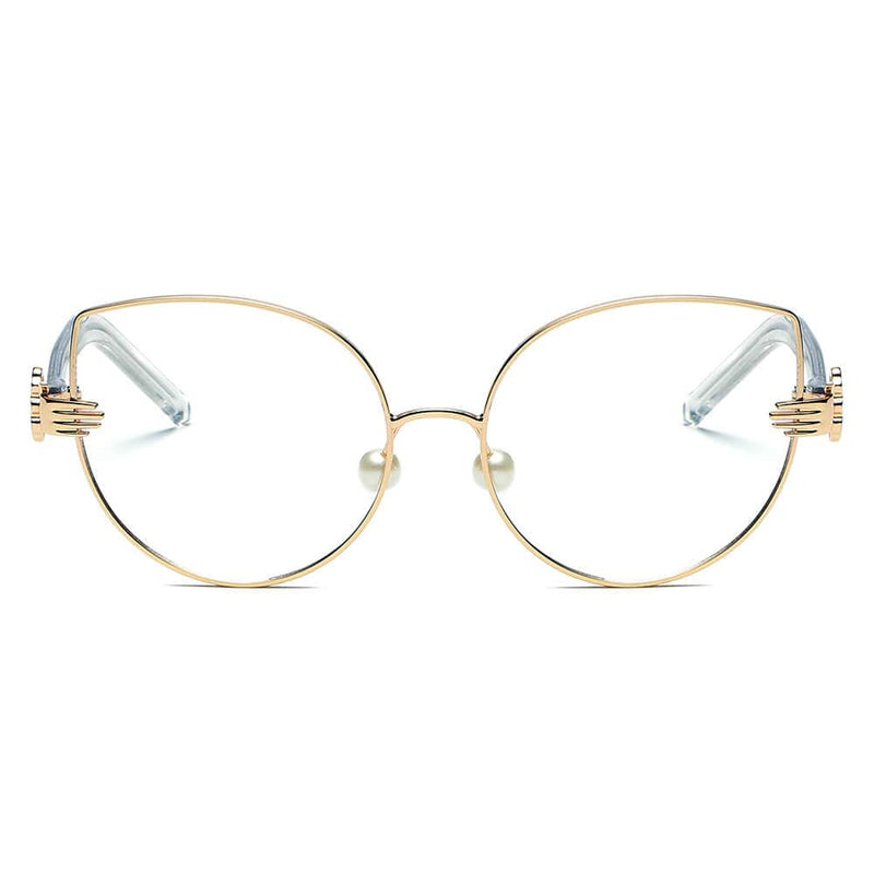 Cramilo Eyewear Sunglasses CENTRALIA | Women Metal Frame Cat Eye Hands Classic Sunglasses