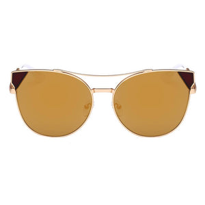 Cramilo Eyewear Sunglasses CLARCKSTON | Women's Trendy Mirrored Lens Cat Eye Sunglasses