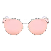 Cramilo Eyewear Sunglasses CLARCKSTON | Women's Trendy Mirrored Lens Cat Eye Sunglasses