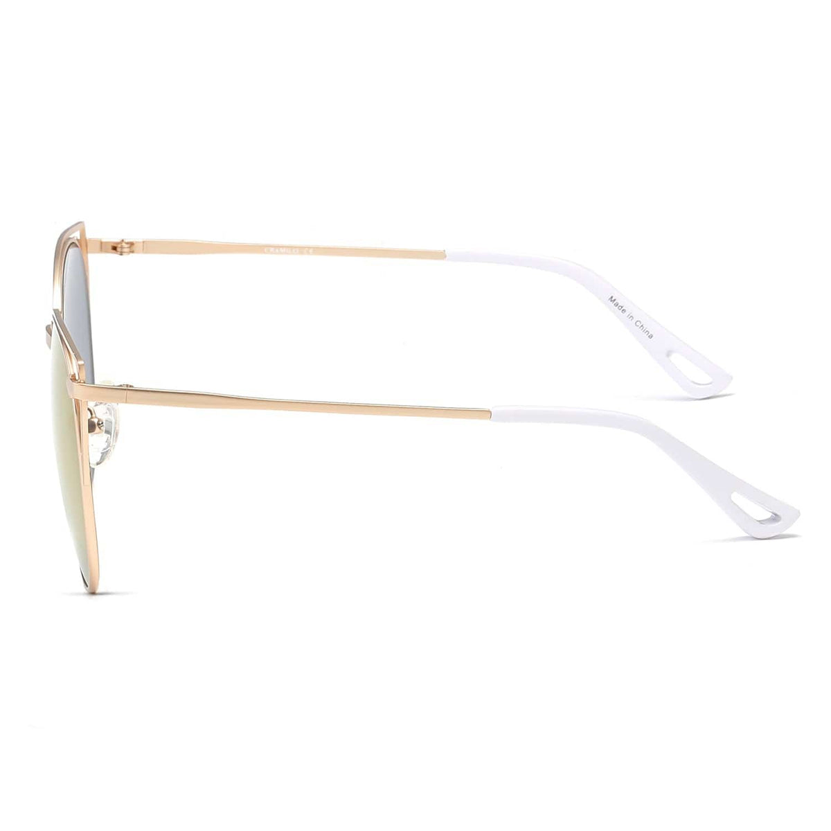 Cramilo Eyewear Sunglasses Clayton - Women Round Petite Cat Eye Sunglasses Circle