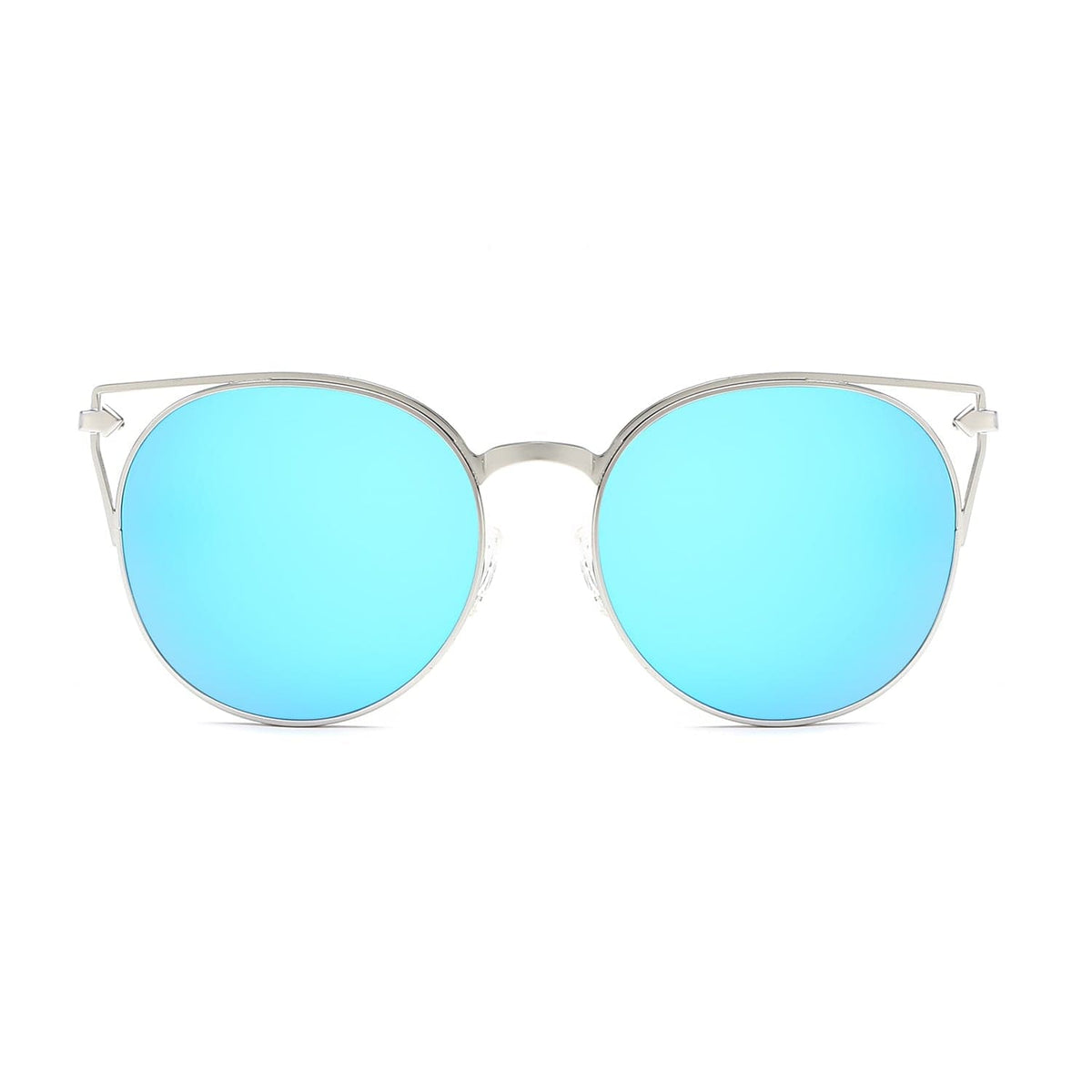 Cramilo Eyewear Sunglasses Clayton - Women Round Petite Cat Eye Sunglasses Circle