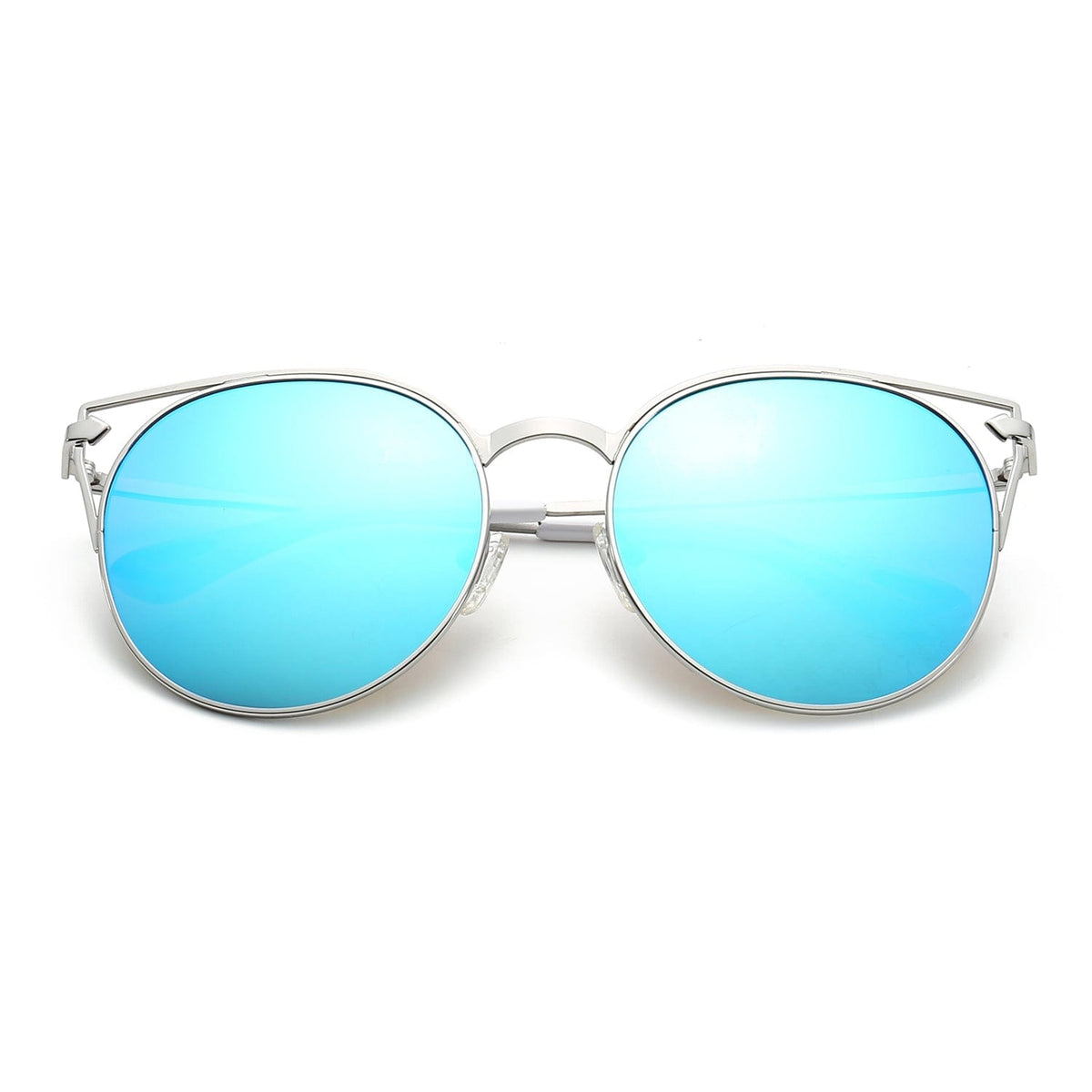 Cramilo Eyewear Sunglasses Clayton - Women Round Petite Cat Eye Sunglasses Circle