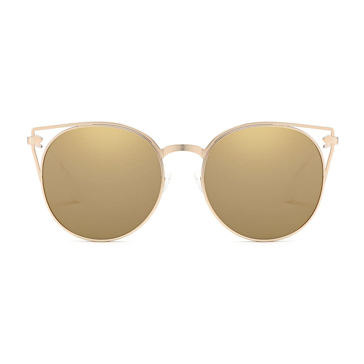 Cramilo Eyewear Sunglasses Clayton - Women Round Petite Cat Eye Sunglasses Circle