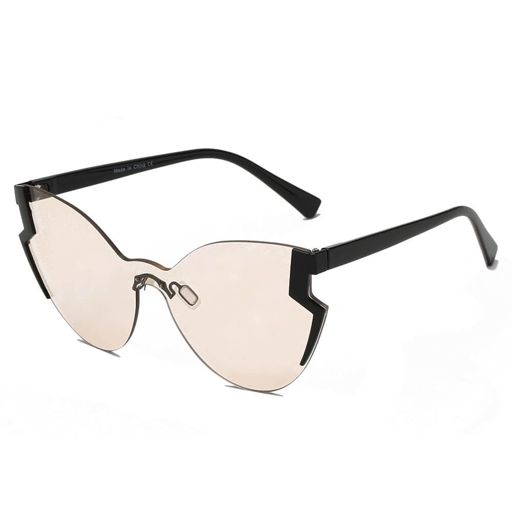 Cramilo Eyewear Sunglasses Clear DECATUR | Women Fashion Oversize Cat Eye Sunglasses