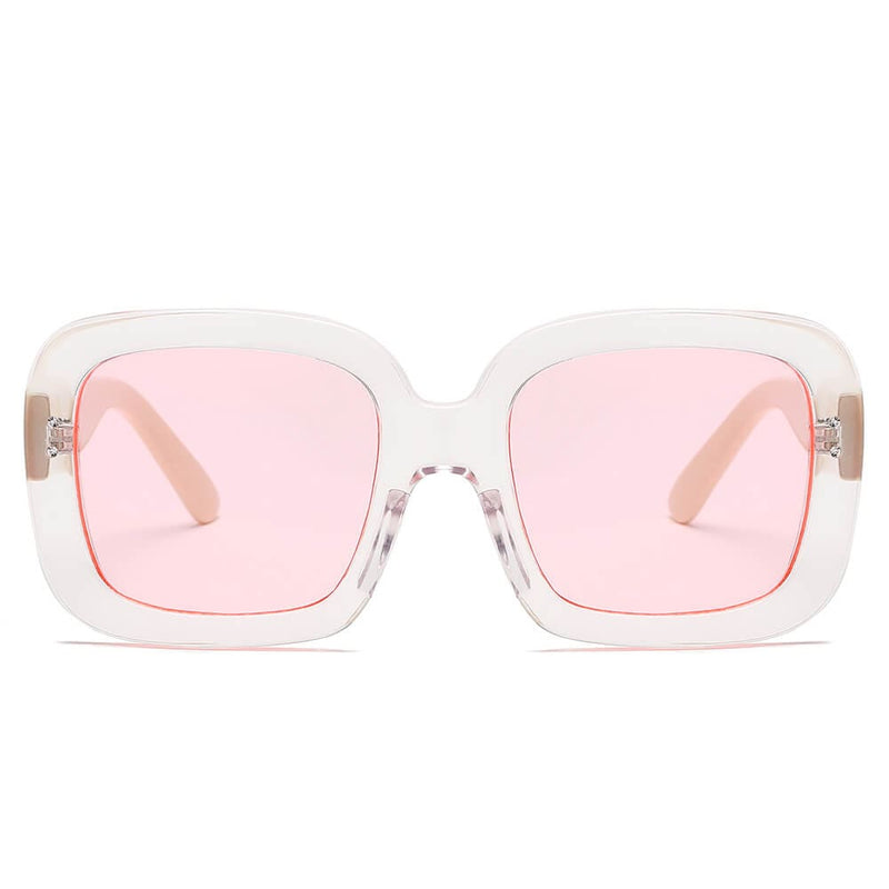 Cramilo Eyewear Sunglasses CLEMSON | Women Retro Trendy Vintage Bold Square Oversize Sunglasses