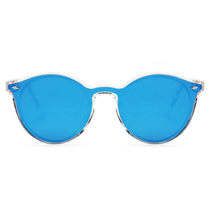 Cramilo Eyewear Sunglasses CROSBY | Unisex Fashion Retro Round Horn Rimmed Sunglasses