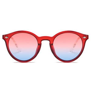 Cramilo Eyewear Sunglasses CROSBY | Unisex Fashion Retro Round Horn Rimmed Sunglasses