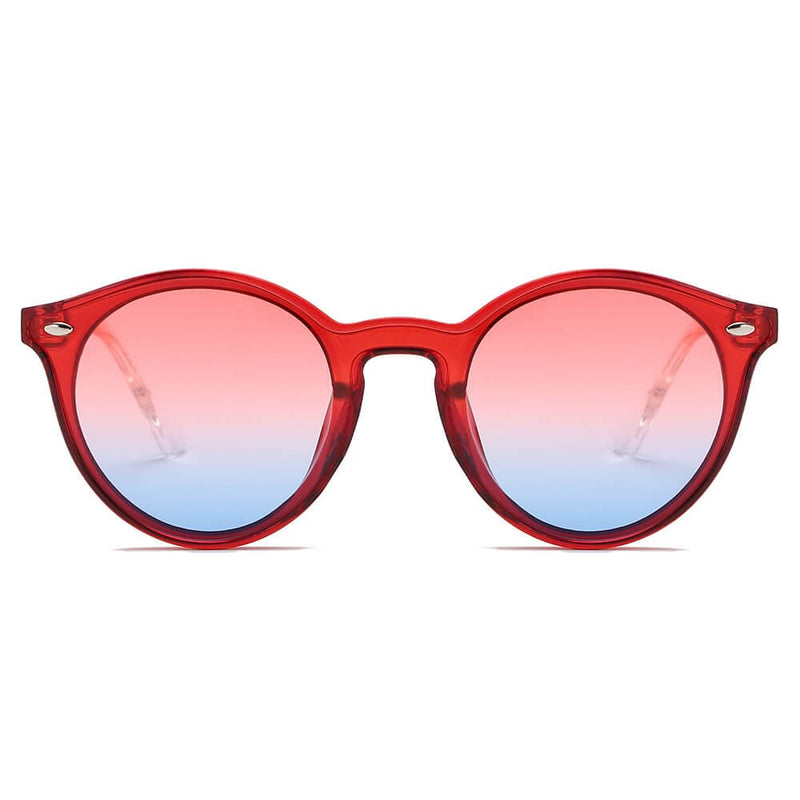 Cramilo Eyewear Sunglasses CROSBY | Unisex Fashion Retro Round Horn Rimmed Sunglasses