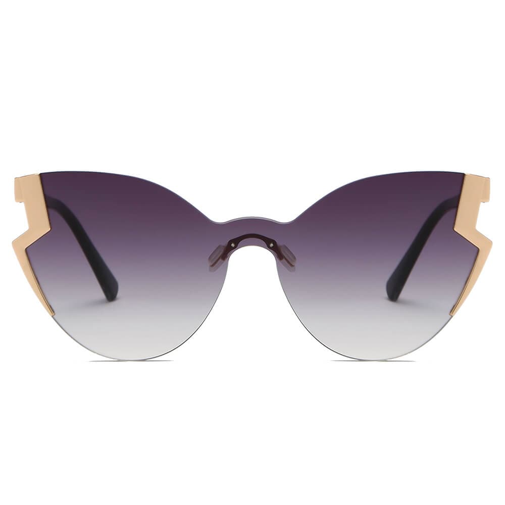 Cramilo Eyewear Sunglasses DECATUR | Women Fashion Oversize Cat Eye Sunglasses