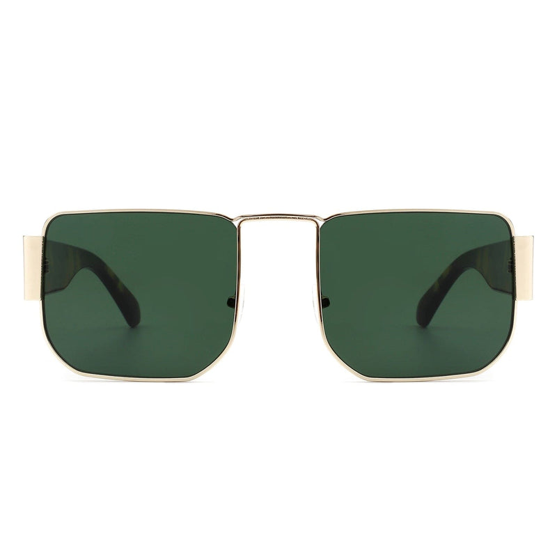 Cramilo Eyewear Sunglasses Diamonde - Square Retro Flat Top Tinted Vintage Fashion Sunglasses
