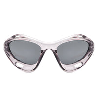 Cramilo Eyewear Sunglasses Dotrijan - Geometric Wrap Around Chunky Square Sport Sunglasses