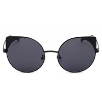 Cramilo Eyewear Sunglasses Dublin- Women Mirrored Lens Round Cat Eye Sunglasses