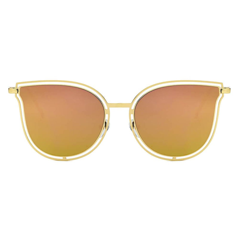 Cramilo Eyewear Sunglasses DUNDEE | Women Round Cat Eye Fashion Sunglasses