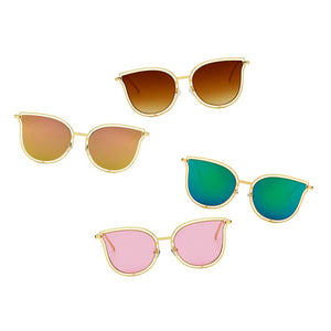 Cramilo Eyewear Sunglasses DUNDEE | Women Round Cat Eye Fashion Sunglasses