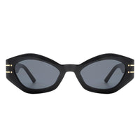 Cramilo Eyewear Sunglasses Elysiant - Geometric Oval Slim Fashion Round Cat Eye Sunglasses