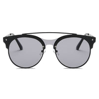 Cramilo Eyewear Sunglasses ENDICOTT | Round Circle Brow-Bar Tinted Lens Sunglasses