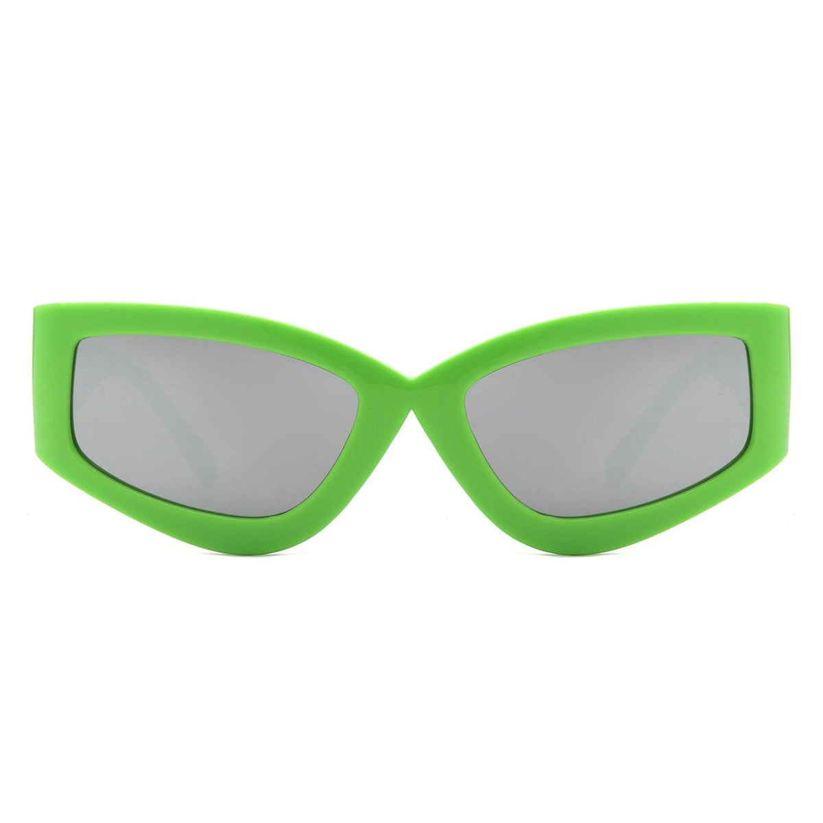 Cramilo Eyewear Sunglasses Eonix - Rectangle Geometric Tinted Chunky Square Sunglasses