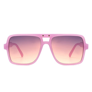 Cramilo Eyewear Sunglasses Eris - Flat Top Retro Square Vintage Inspired Aviator Sunglasses