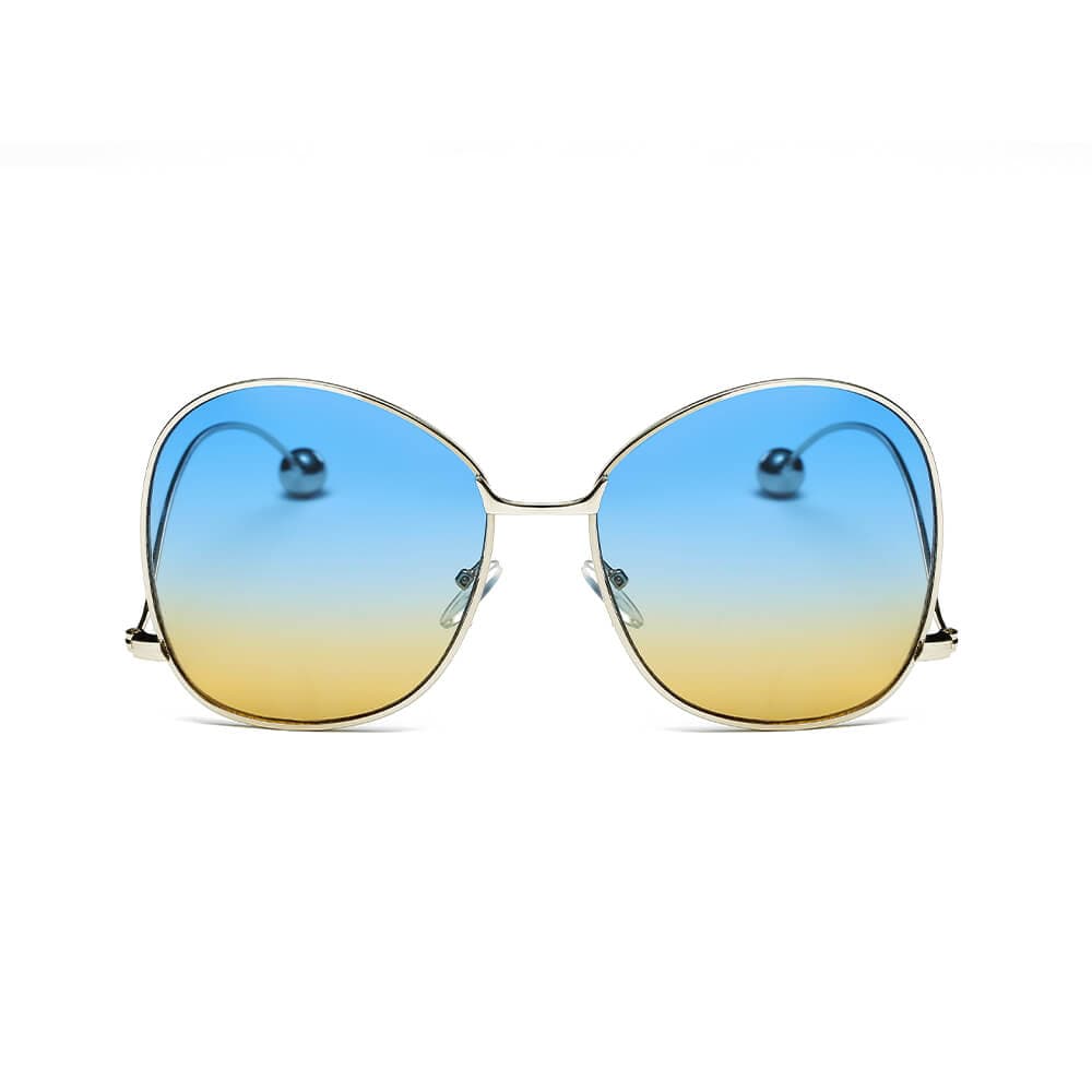 Cramilo Eyewear Sunglasses Eugene - Women's Trendy Oversized Pantone Lens Sunglasses