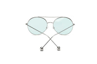 Cramilo Eyewear Sunglasses EUREKA | Unisex Round Tinted Lens Aviator Clear Glasses Balled Sunglasses