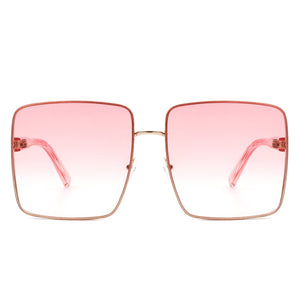 Cramilo Eyewear Sunglasses Evangely - Classic Square Tinted Fashion Oversize Women Sunglasses