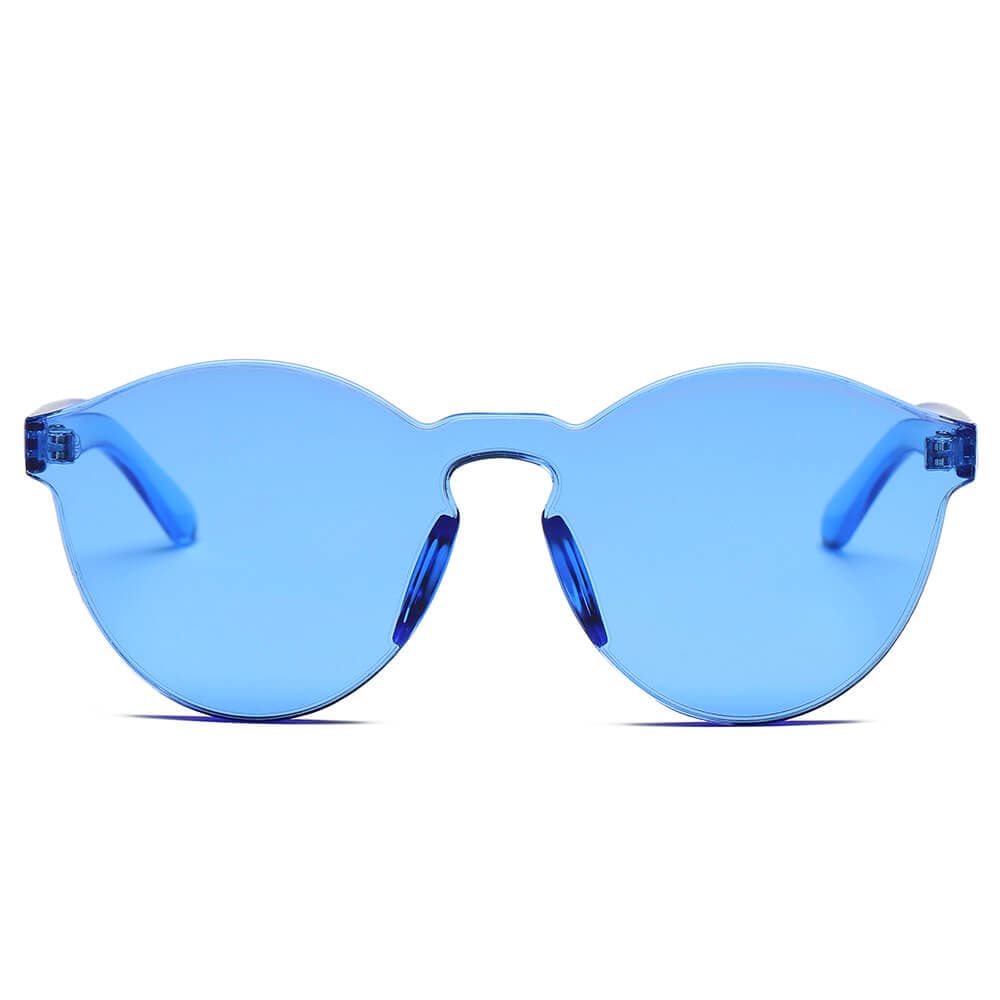 Cramilo Eyewear Sunglasses FARGO | Hipster Translucent Unisex Monochromatic Candy Colorful Lenses Sunglasses