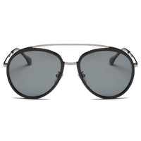 Cramilo Eyewear Sunglasses FARMINDALE | Polarized Circle Round Brow-Bar Fashion Sunglasses