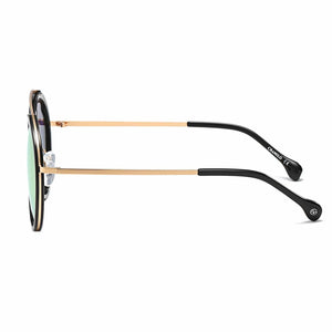 Cramilo Eyewear Sunglasses FARMINDALE | Polarized Circle Round Brow-Bar Fashion Sunglasses