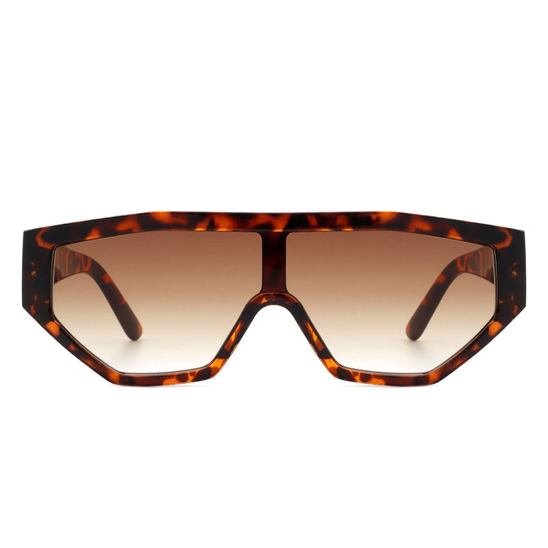 Cramilo Eyewear Sunglasses Firelily - Geometric Square Futuristic Fashion Sunglasses