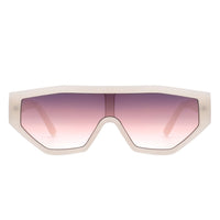 Cramilo Eyewear Sunglasses Firelily - Geometric Square Futuristic Fashion Sunglasses