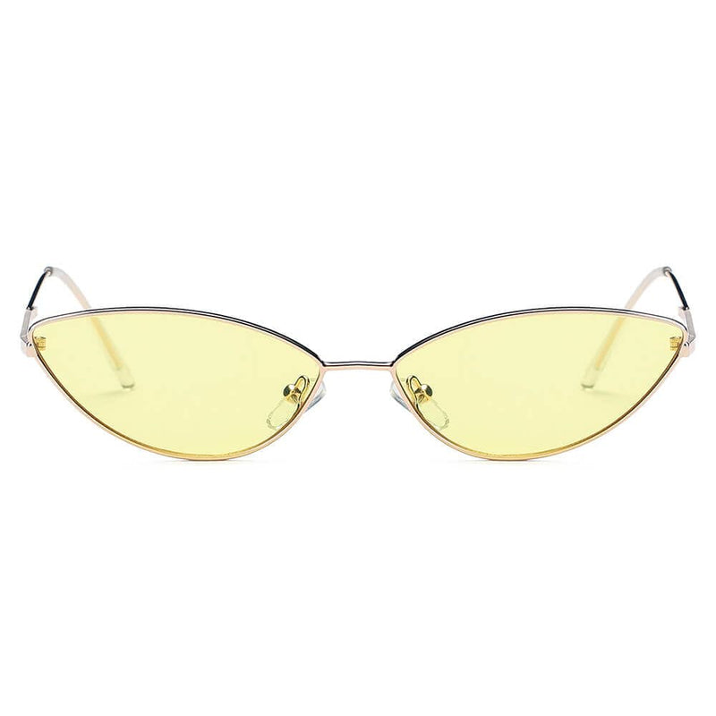 Cramilo Eyewear Sunglasses FLINT | Small True Retro Vintage Slim Metal Sunglasses