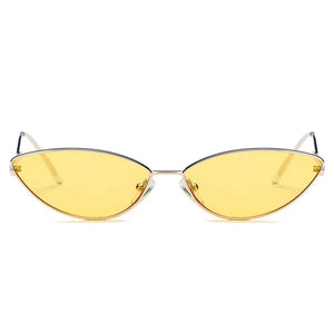 Cramilo Eyewear Sunglasses FLINT | Small True Retro Vintage Slim Metal Sunglasses