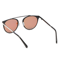 Cramilo Eyewear Sunglasses FRISCO | Modern Horn Rimmed Metal Frame Round Sunglasses