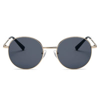 Cramilo Eyewear Sunglasses GENEVA | Retro Vintage Metal Round Oval Circle Sunglasses