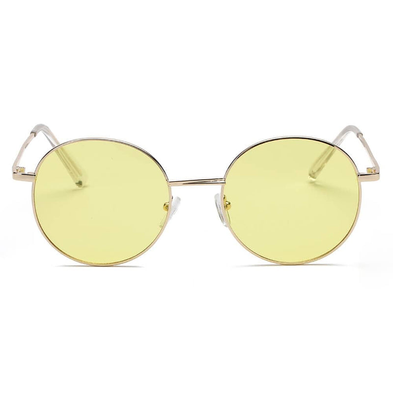 Cramilo Eyewear Sunglasses GENEVA | Retro Vintage Metal Round Oval Circle Sunglasses