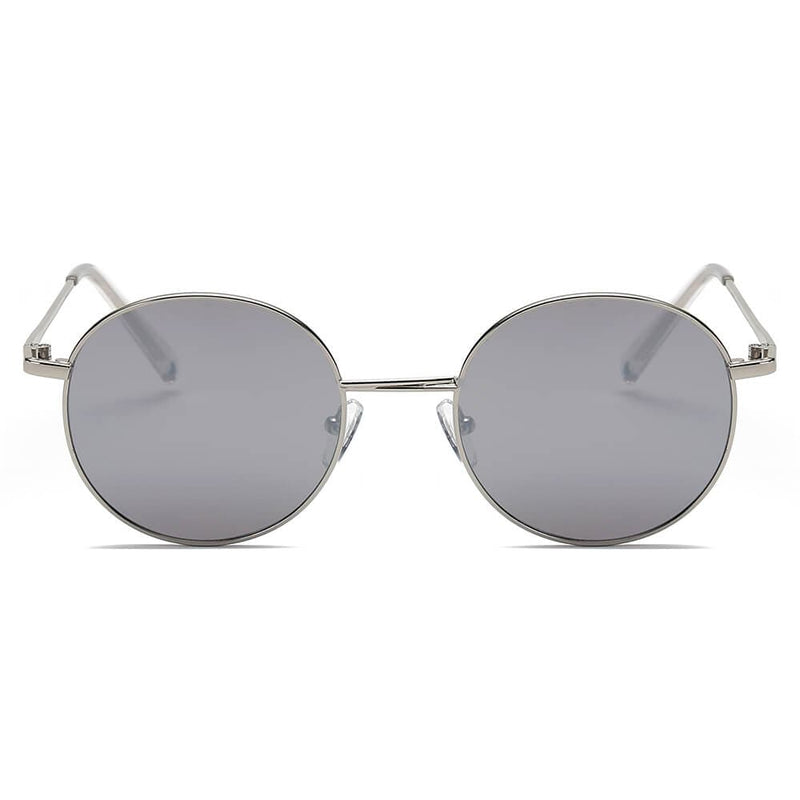 Cramilo Eyewear Sunglasses GENEVA | Retro Vintage Metal Round Oval Circle Sunglasses