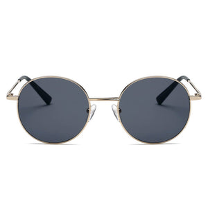 Cramilo Eyewear Sunglasses GENEVA | Retro Vintage Metal Round Oval Circle Sunglasses