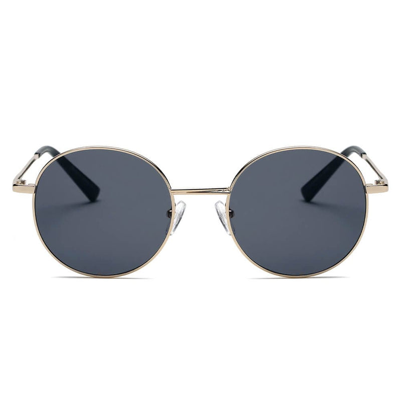 Cramilo Eyewear Sunglasses GENEVA | Retro Vintage Metal Round Oval Circle Sunglasses