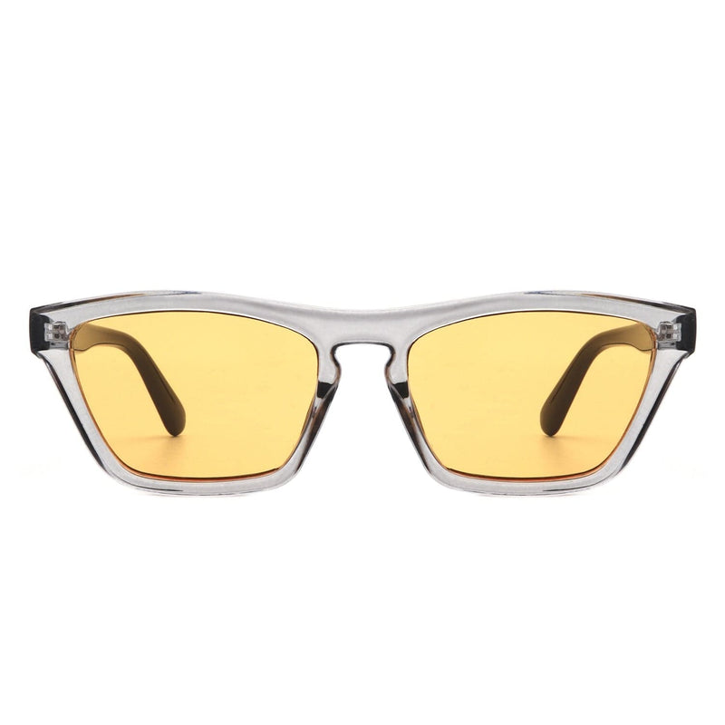 Cramilo Eyewear Sunglasses Glim - Square Chic Flat Lens Tinted Fashion Sunglasses