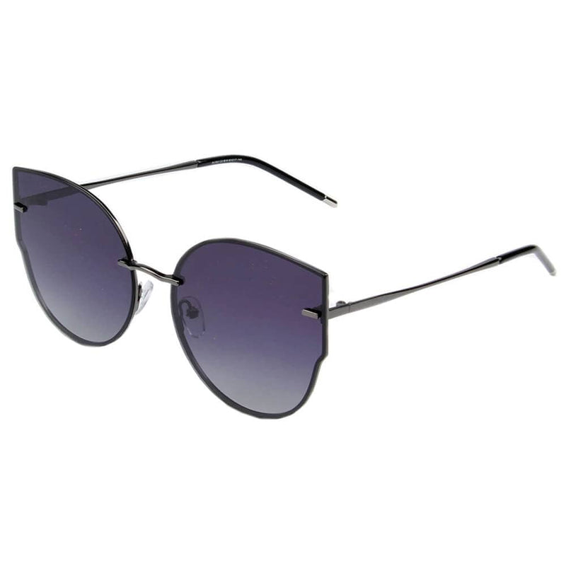 Cramilo Eyewear Sunglasses Gradient Purple CUENCA | Women Polarized Flat Lens Round Designer Cat Eye Sunglasses